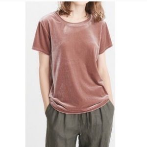 NWT Dusty Pink Velvet Top - Abercrombie A&F